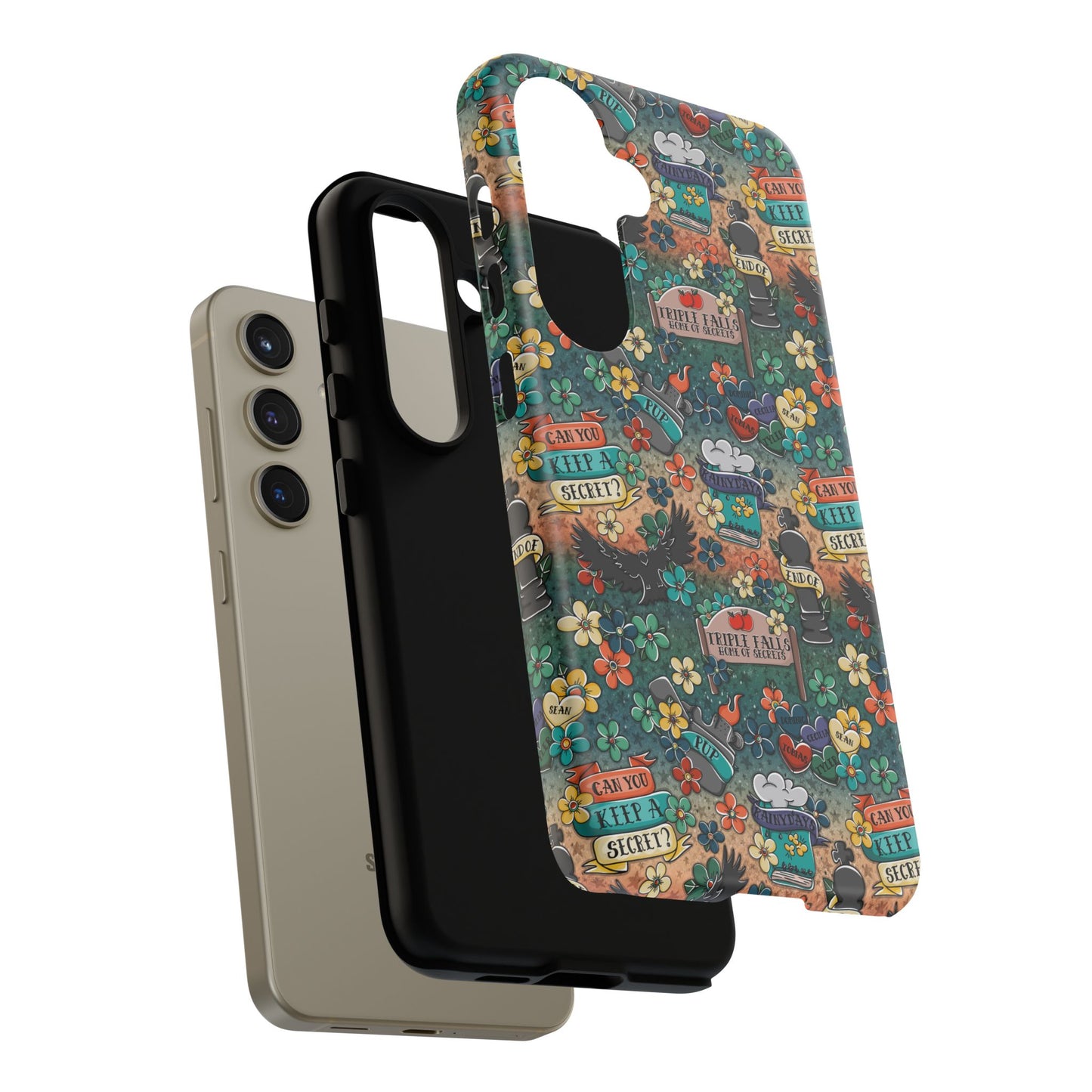 Triple Falls Tough Phone Case | Shockproof | Samsung Case | Google Case | Bookish