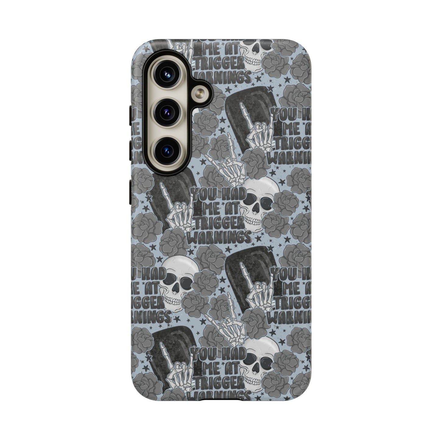 Trigger Warning Tough Phone Case | Shockproof | Samsung Case | Google Case | Bookish