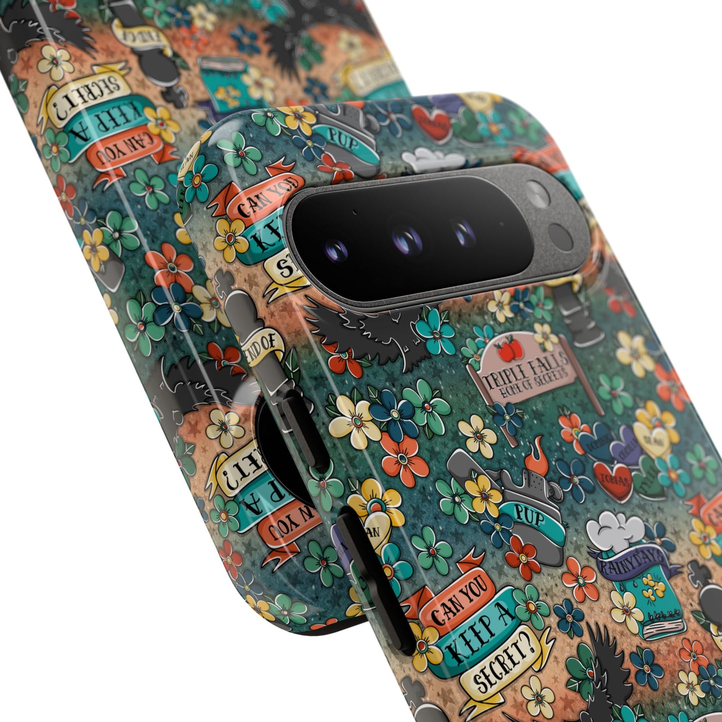 Triple Falls Tough Phone Case | Shockproof | Samsung Case | Google Case | Bookish