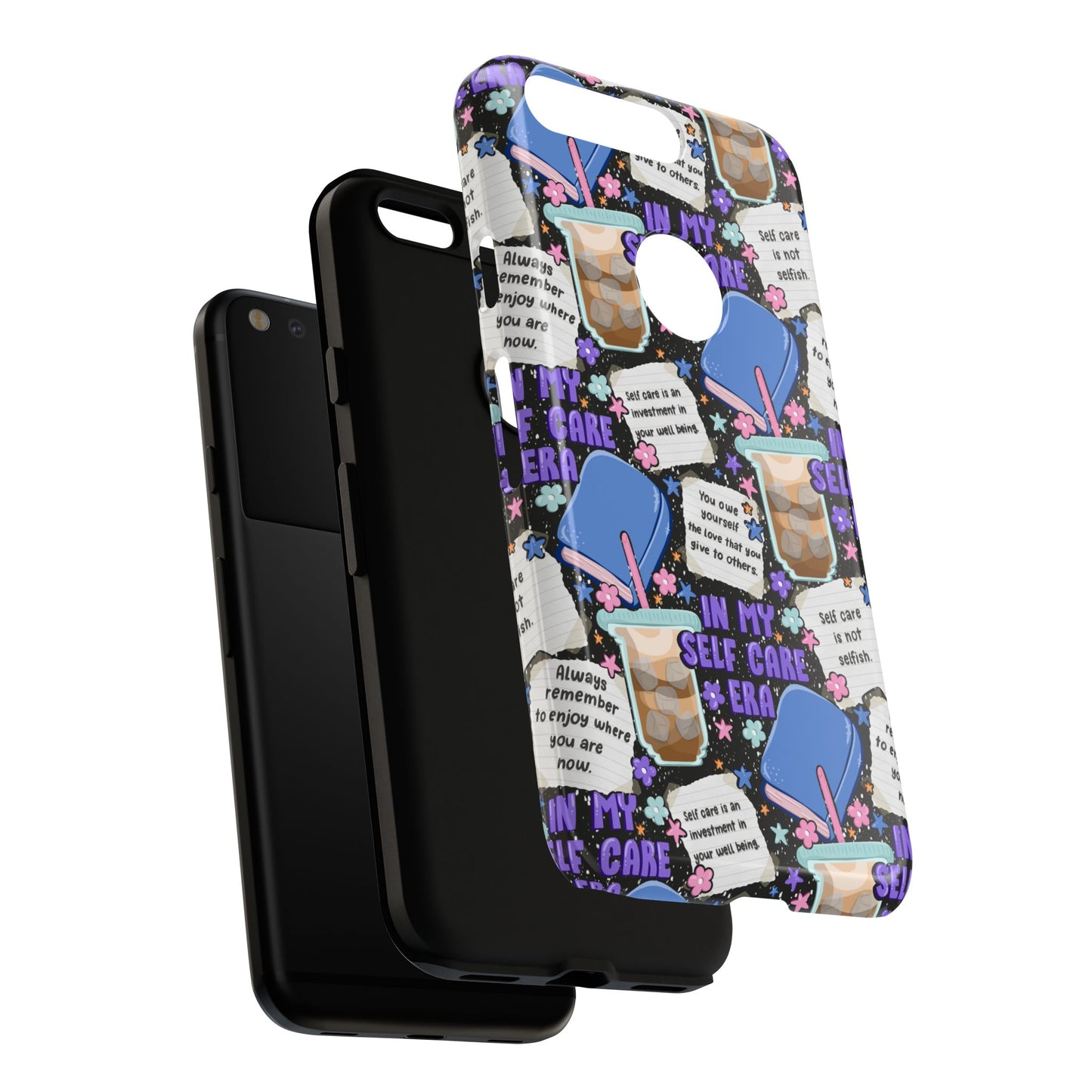 Self Care Tough Phone Case | Shockproof | Samsung Case | Google Case | Bookish