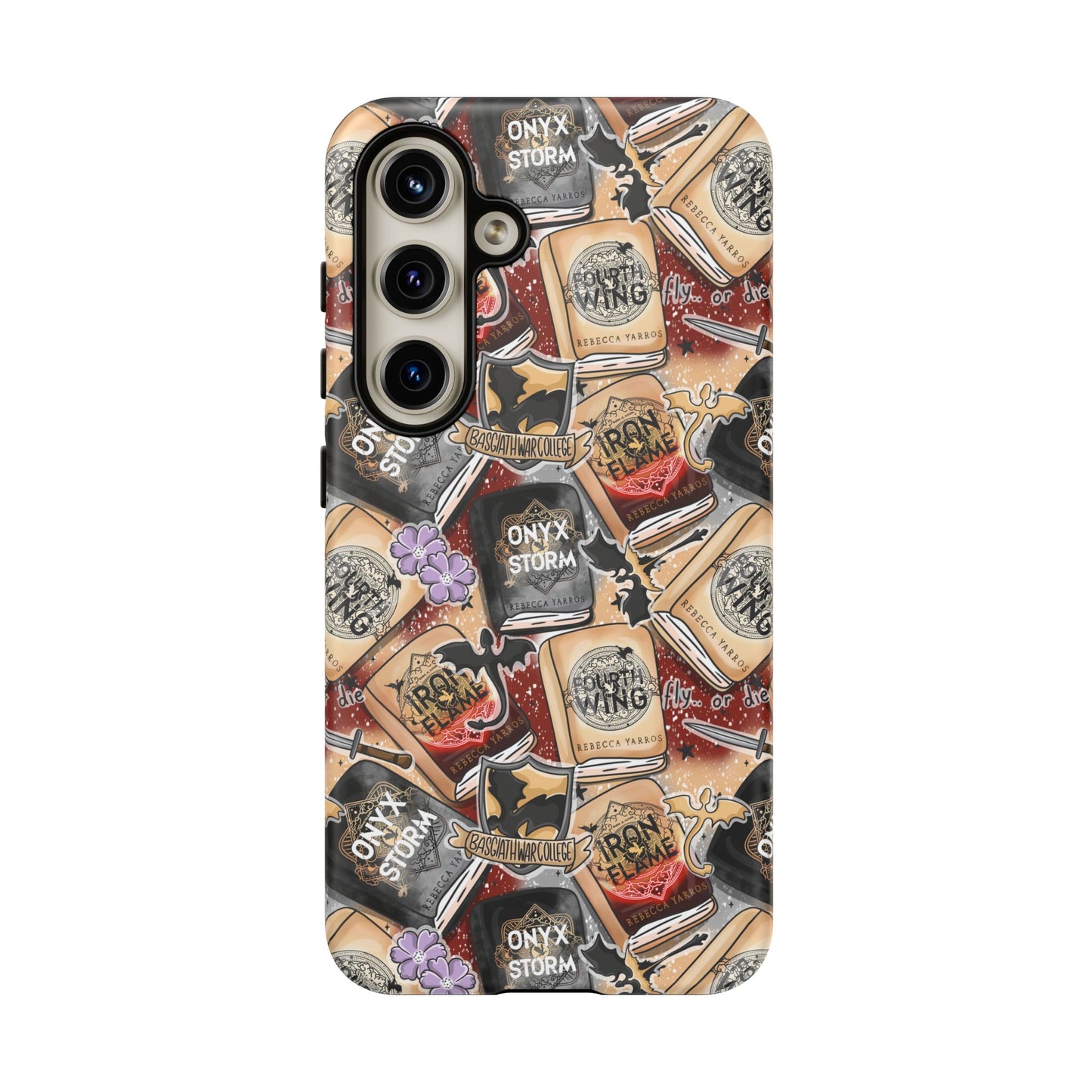 Fourth Wing Tough Phone Case | Shockproof | Samsung Case | Google Case | Bookish