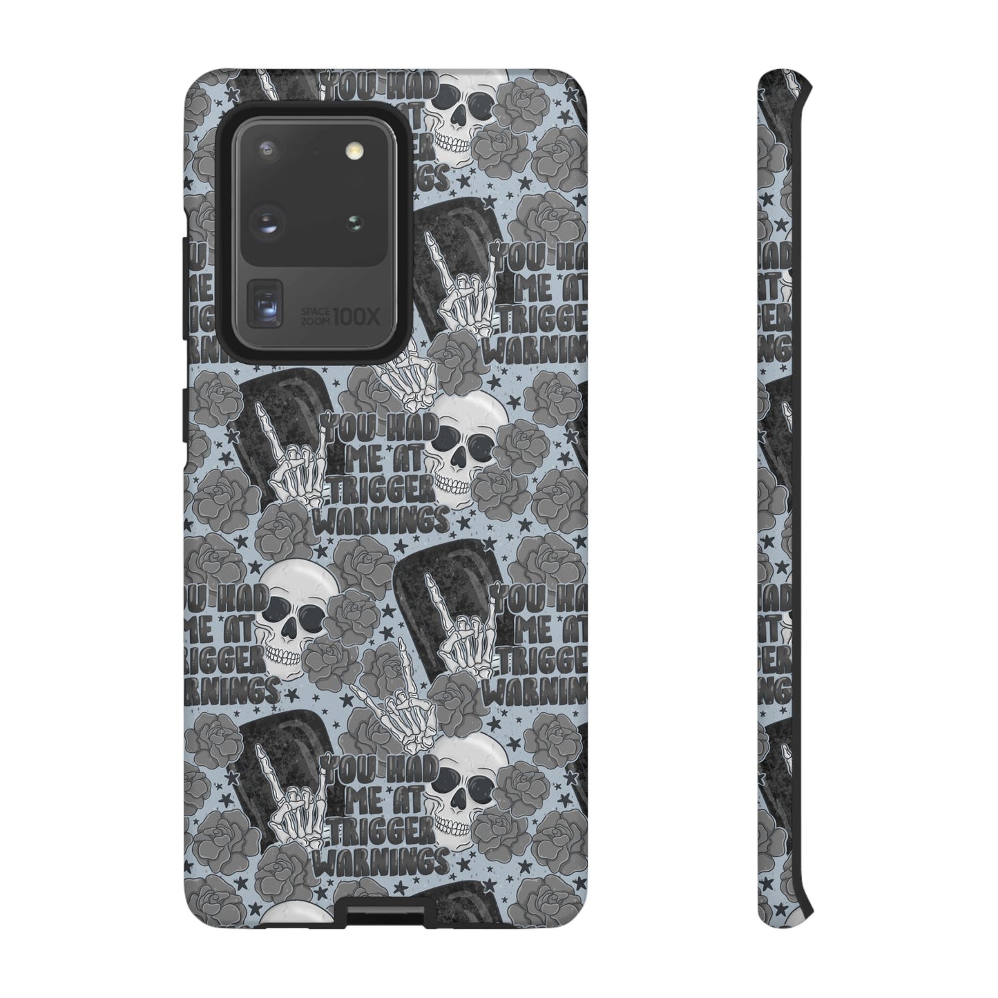 Trigger Warning Tough Phone Case | Shockproof | Samsung Case | Google Case | Bookish