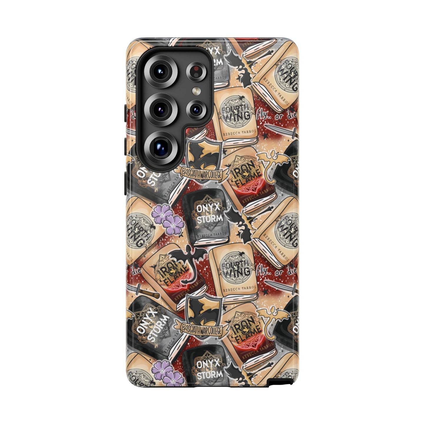 Fourth Wing Tough Phone Case | Shockproof | Samsung Case | Google Case | Bookish