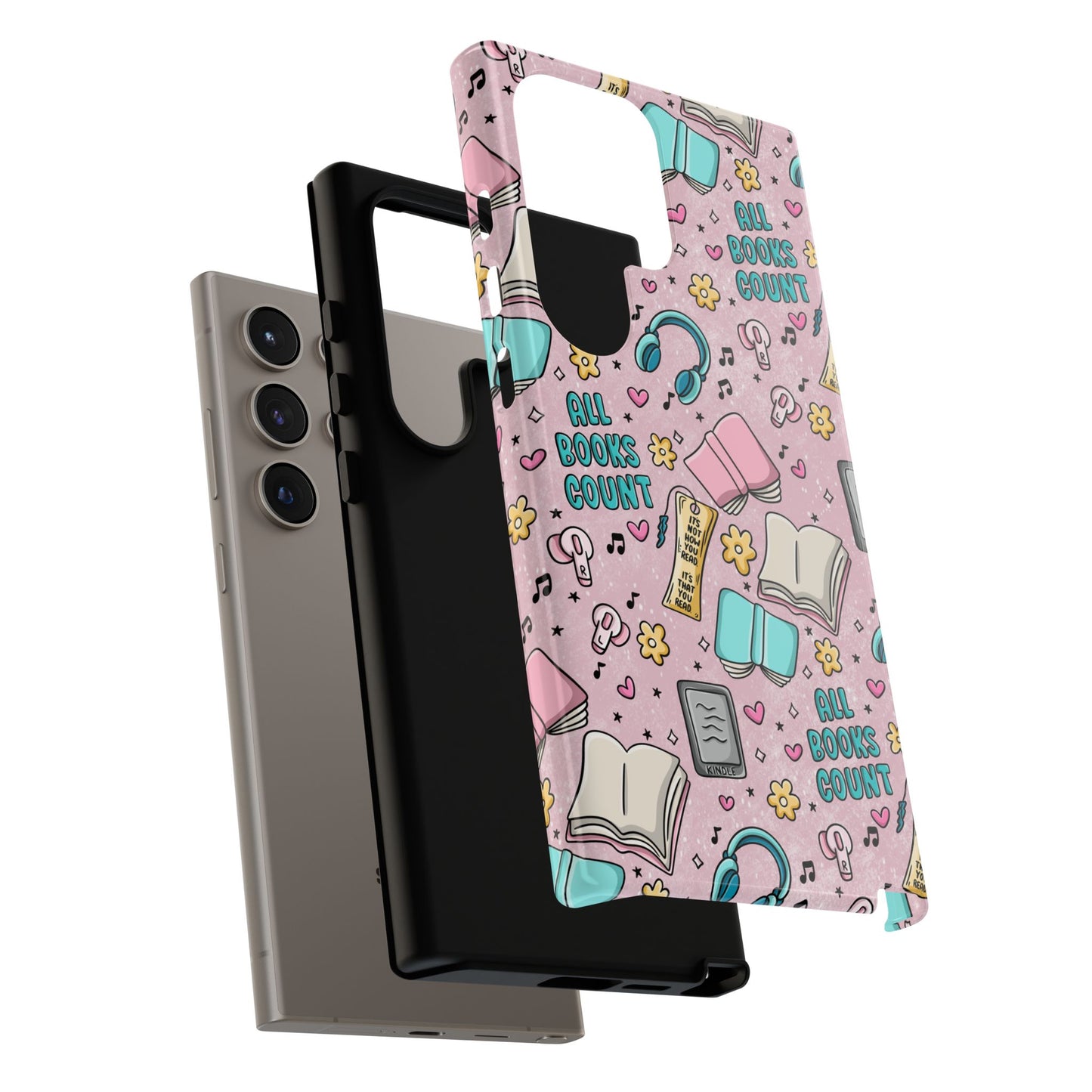 All Books Count Tough Phone Case | Shockproof | Samsung Case | Google Case | Bookish
