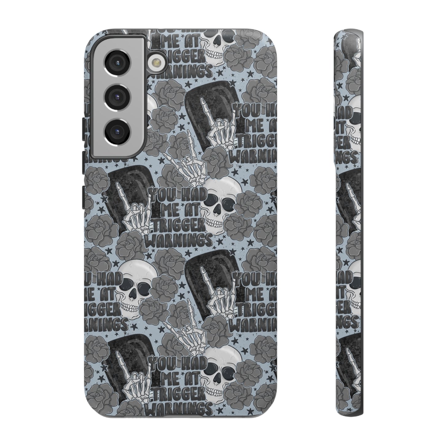 Trigger Warning Tough Phone Case | Shockproof | Samsung Case | Google Case | Bookish