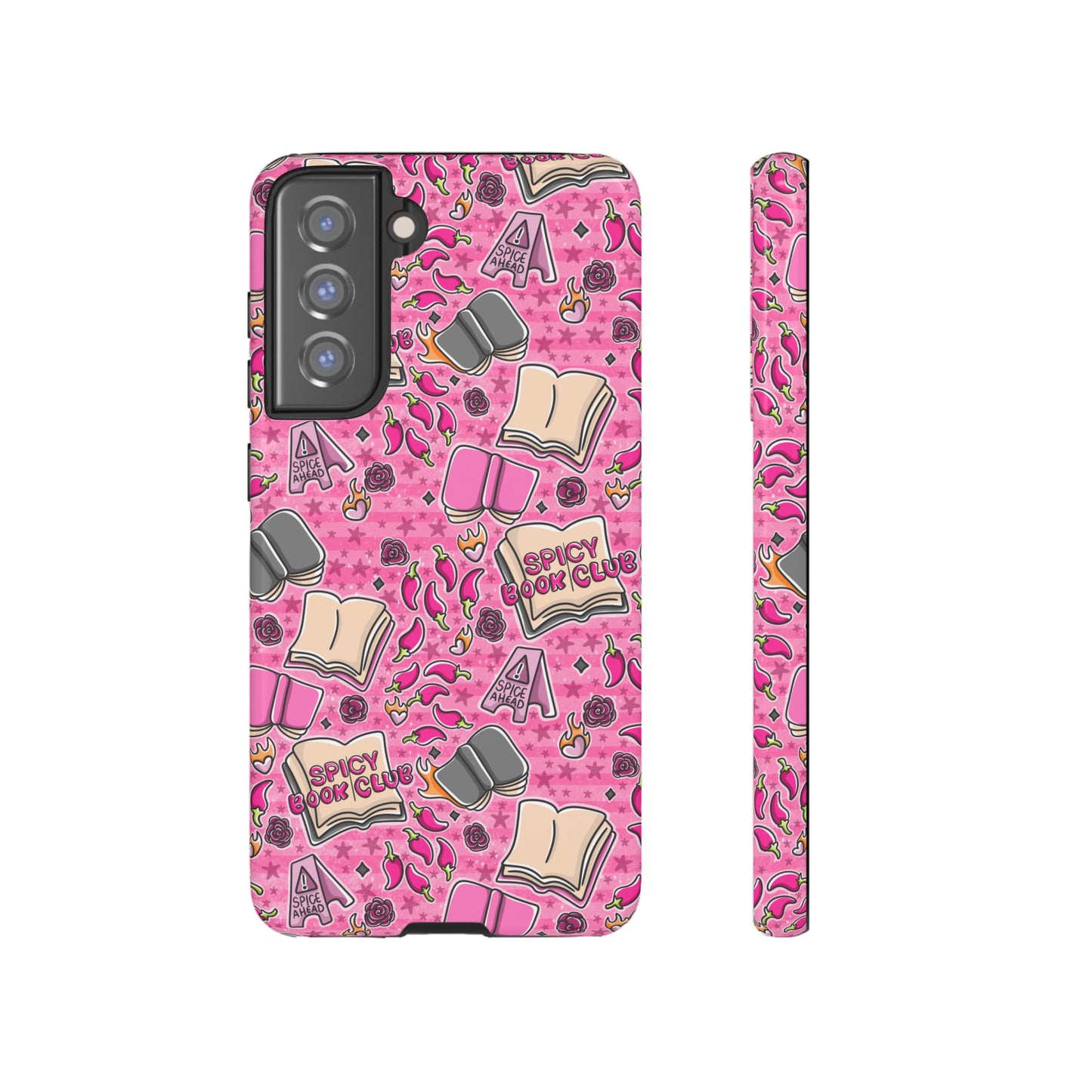 Spicy Book Club Tough Phone Case | Shockproof | Samsung Case | Google Case | Bookish