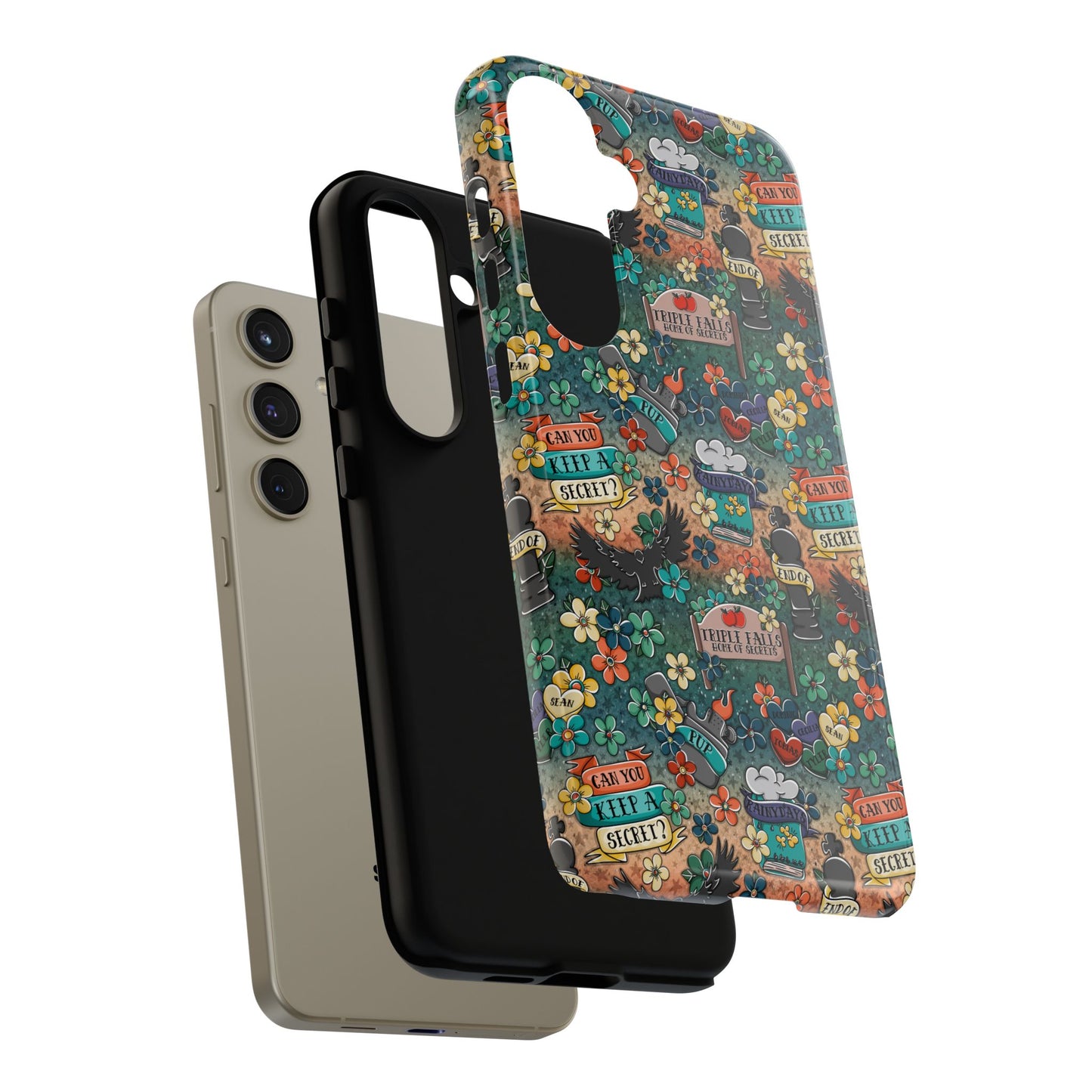 Triple Falls Tough Phone Case | Shockproof | Samsung Case | Google Case | Bookish