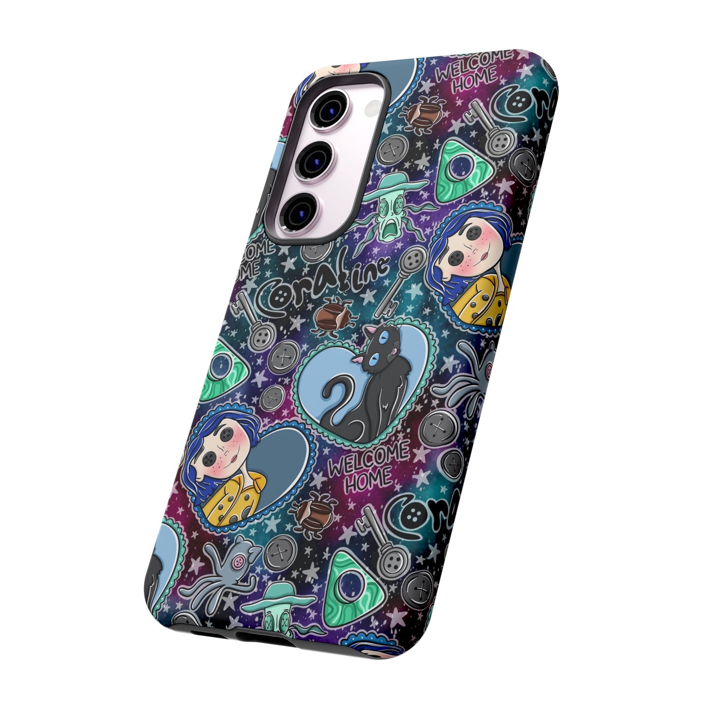 Button Girl Tough Phone Case | Shockproof | Samsung Case | Google Case |