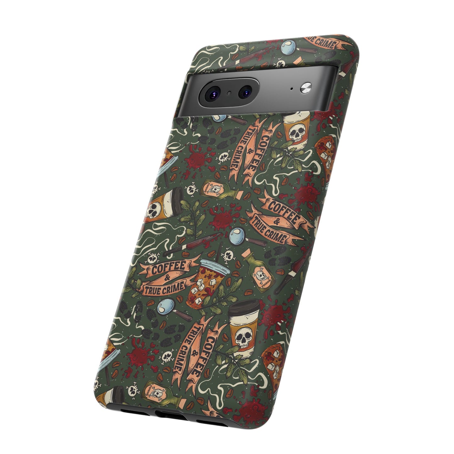 Coffee & True Crime Tough Phone Case | Shockproof | Samsung Case | Google Case | Bookish