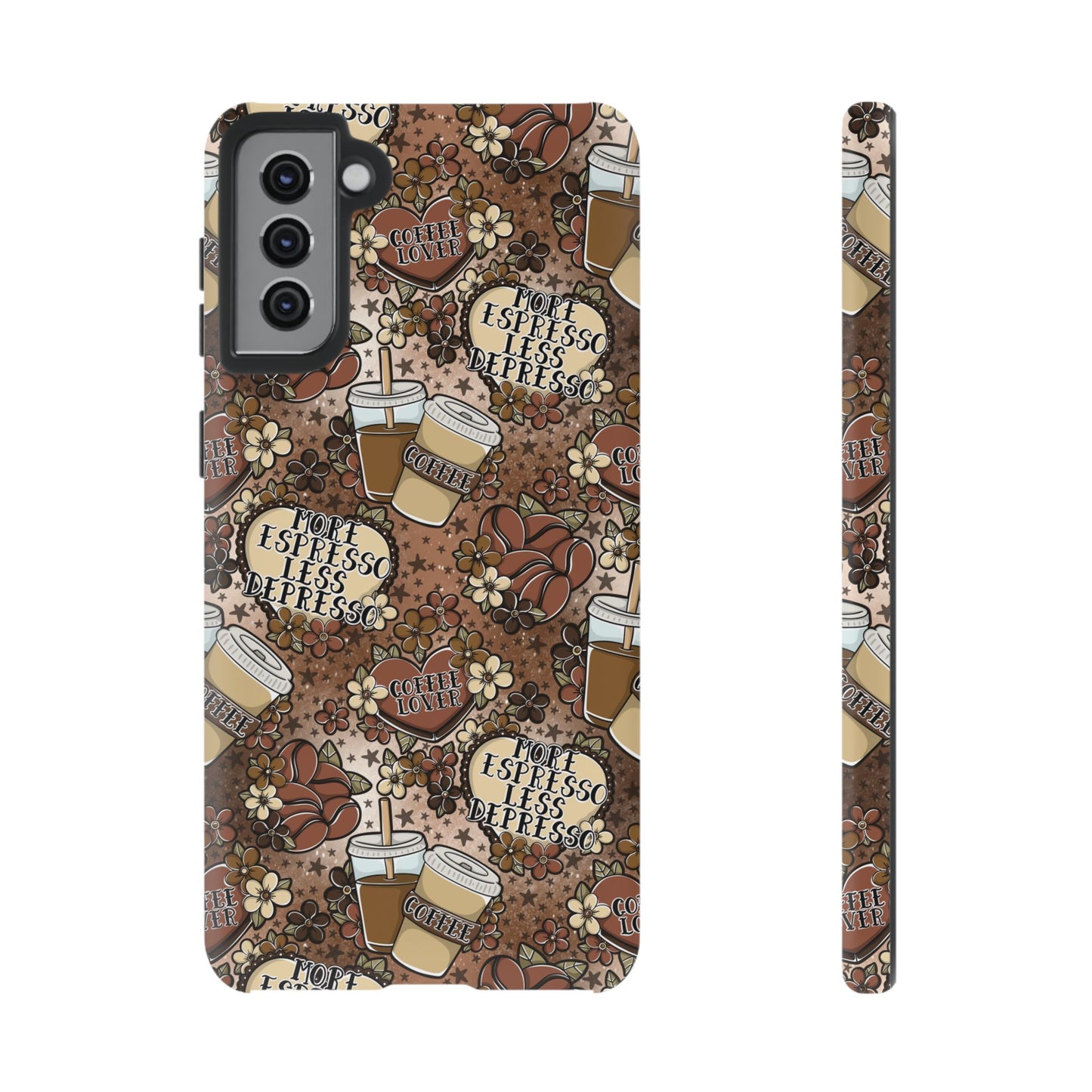 Coffee Lover Tough Phone Case | Shockproof | Samsung Case | Google Case | Iced Coffee