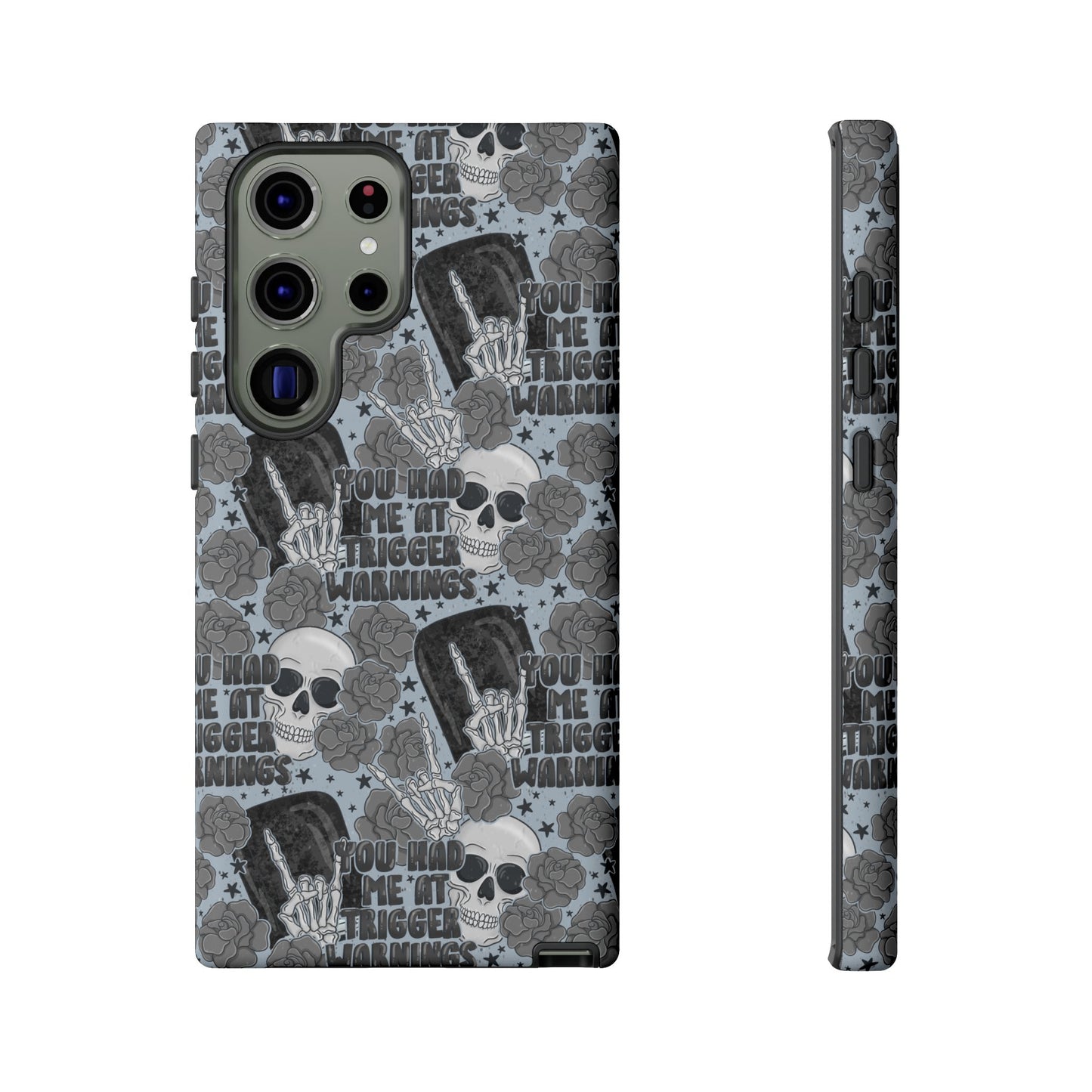 Trigger Warning Tough Phone Case | Shockproof | Samsung Case | Google Case | Bookish
