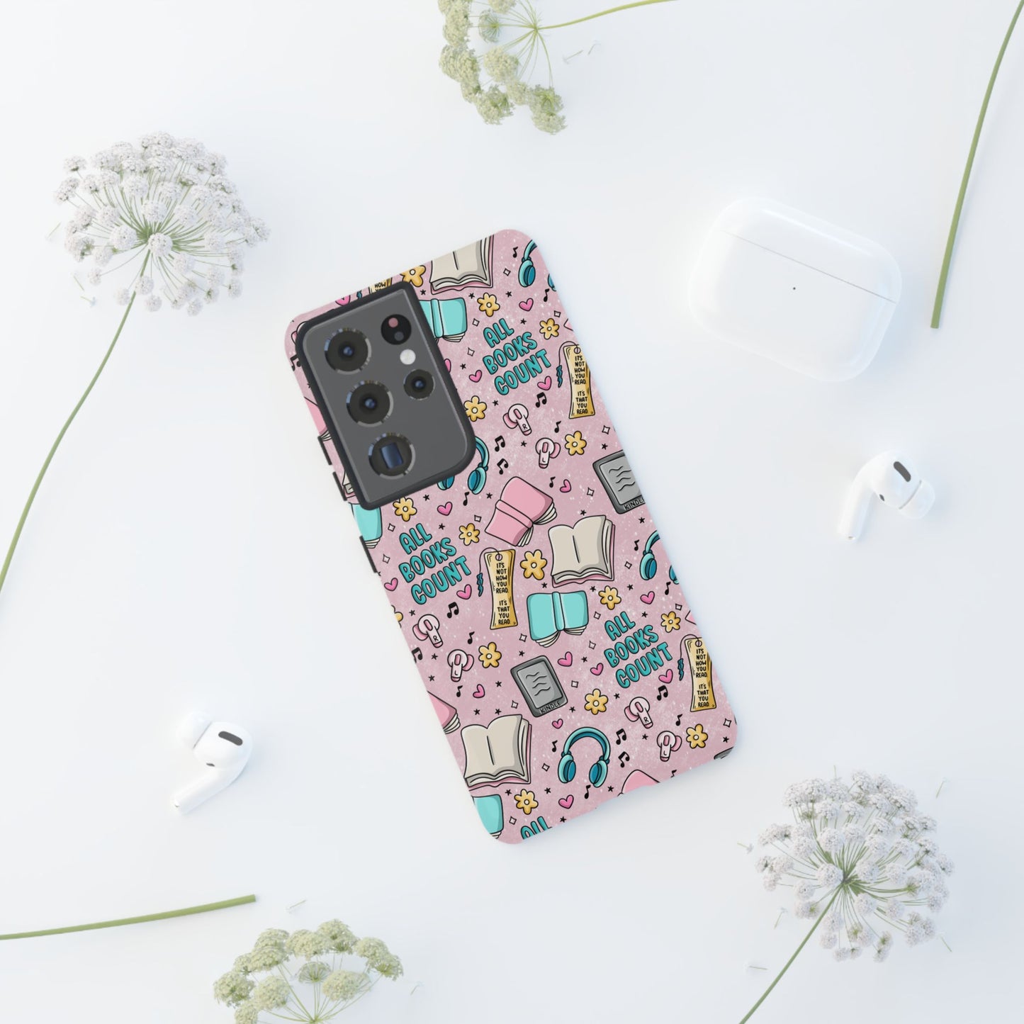 All Books Count Tough Phone Case | Shockproof | Samsung Case | Google Case | Bookish