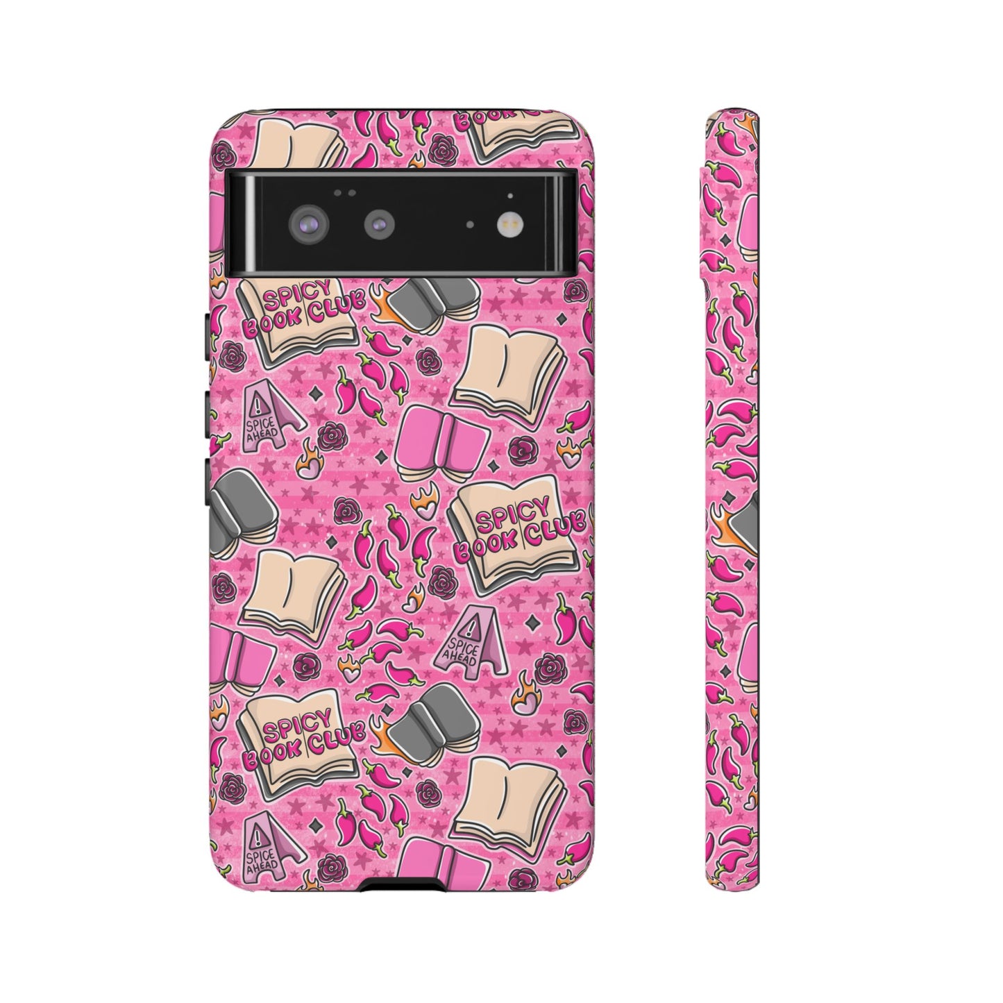 Spicy Book Club Tough Phone Case | Shockproof | Samsung Case | Google Case | Bookish