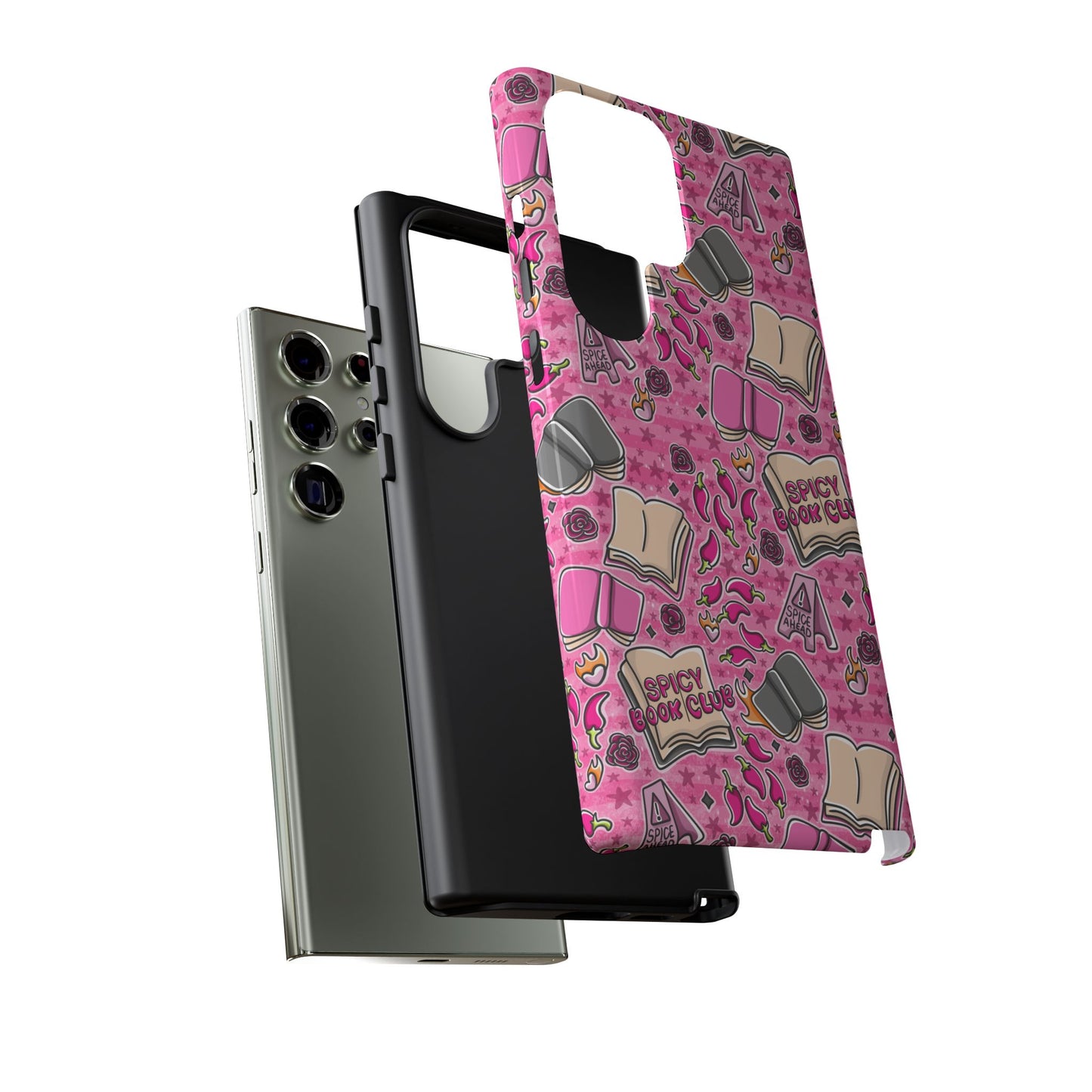 Spicy Book Club Tough Phone Case | Shockproof | Samsung Case | Google Case | Bookish