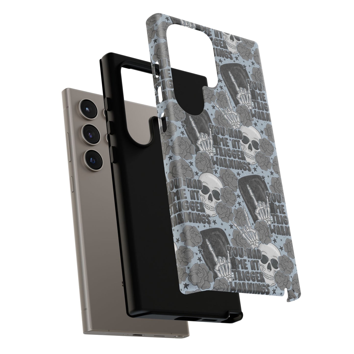 Trigger Warning Tough Phone Case | Shockproof | Samsung Case | Google Case | Bookish