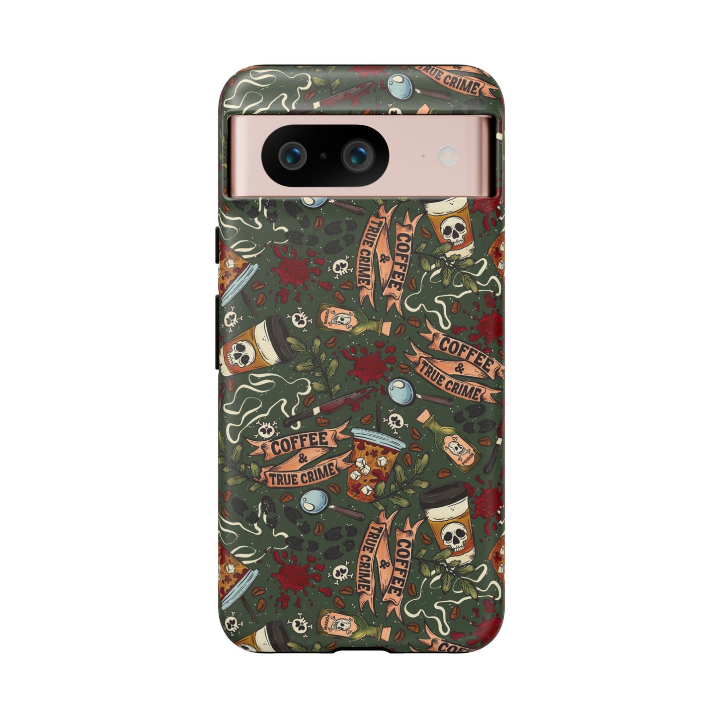 Coffee & True Crime Tough Phone Case | Shockproof | Samsung Case | Google Case | Bookish