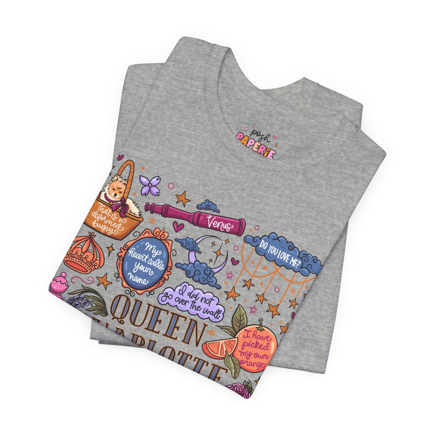 Queen Charlotte T-Shirt | Graphic Tee | Bookish Merch |