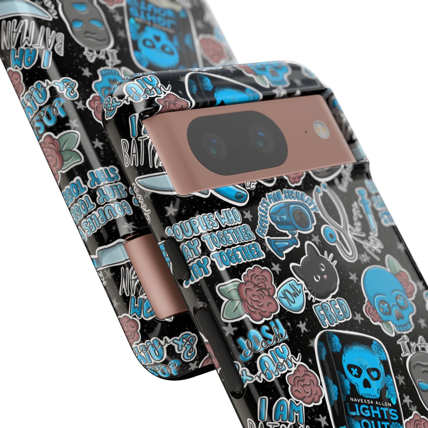 Lights Out Tough Phone Case | Shockproof | Samsung Case | Google Case | Bookish