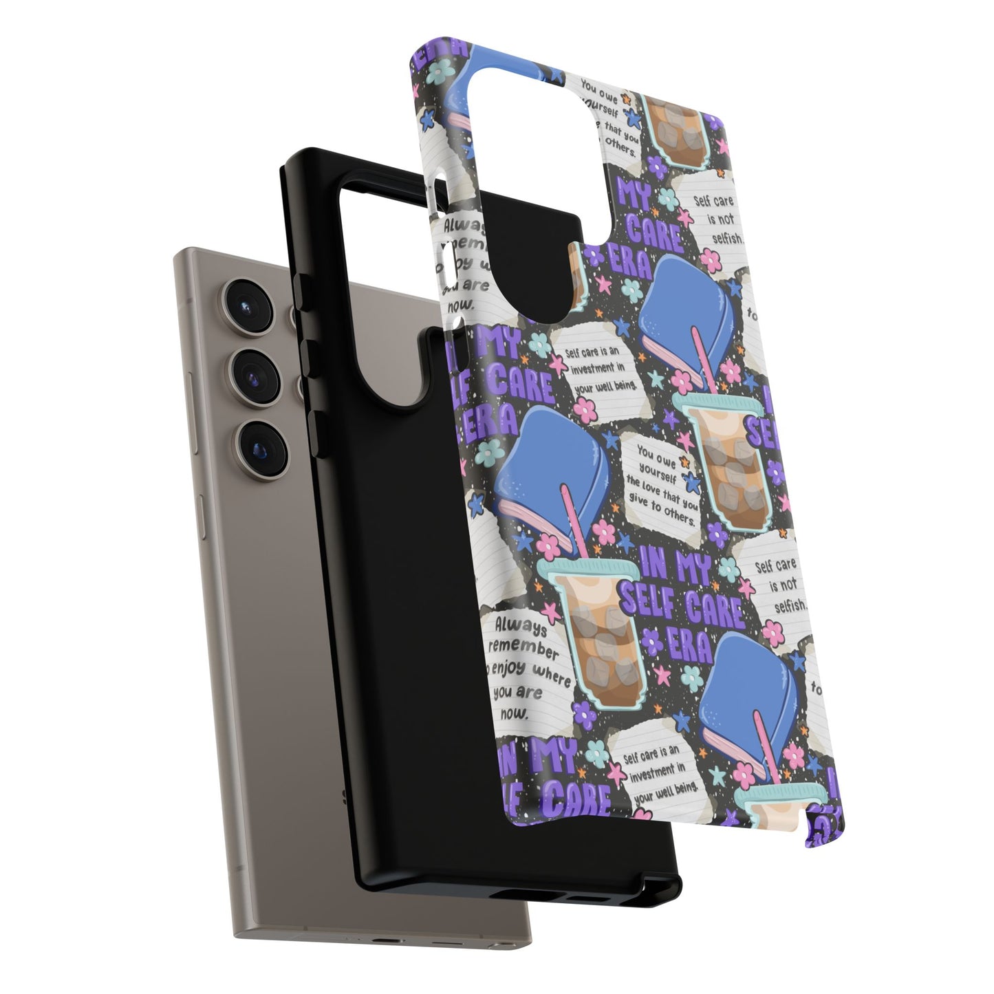 Self Care Tough Phone Case | Shockproof | Samsung Case | Google Case | Bookish