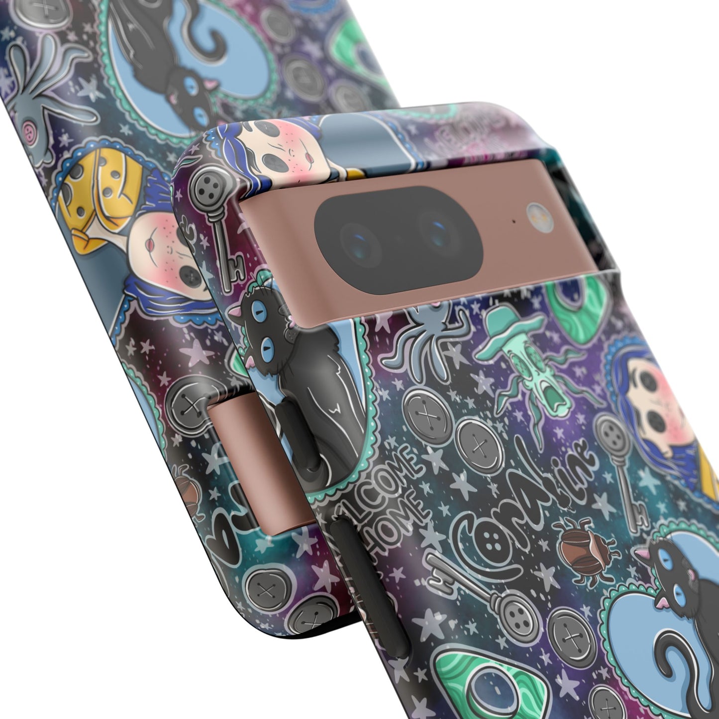 Button Girl Tough Phone Case | Shockproof | Samsung Case | Google Case |