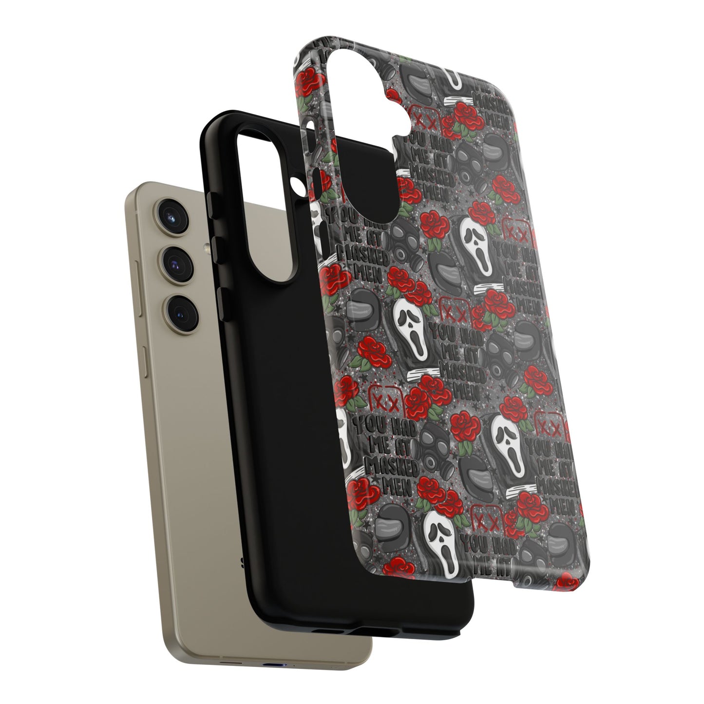 Masked Men Tough Phone Case | Shockproof | Samsung Case | Google Case | Bookish