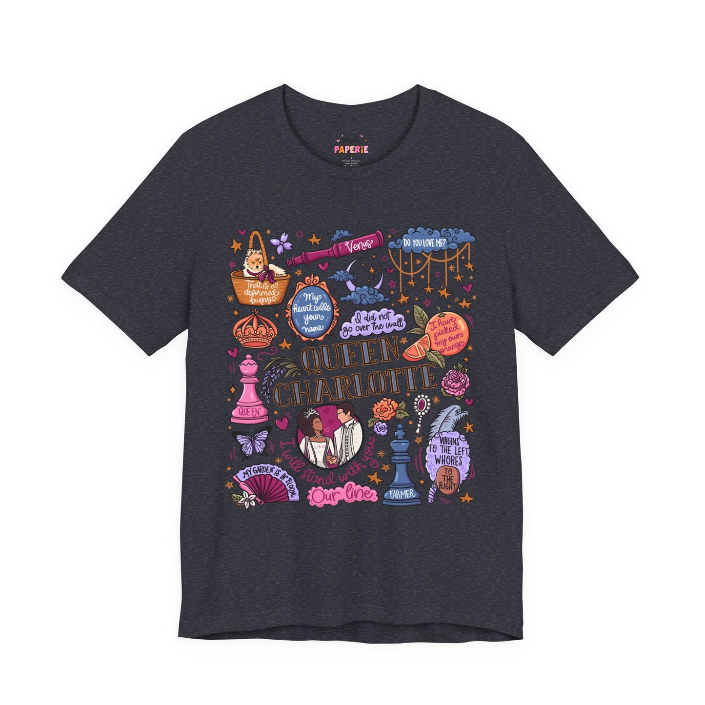 Queen Charlotte T-Shirt | Graphic Tee | Bookish Merch |