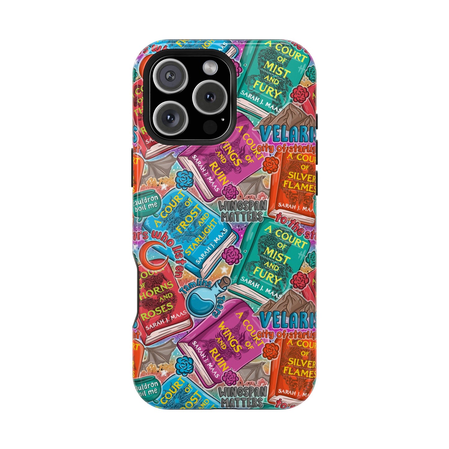 ACOTAR MagSafe Tough Phone Case | Shockproof | iPhone Case | Bookish Phone Case |