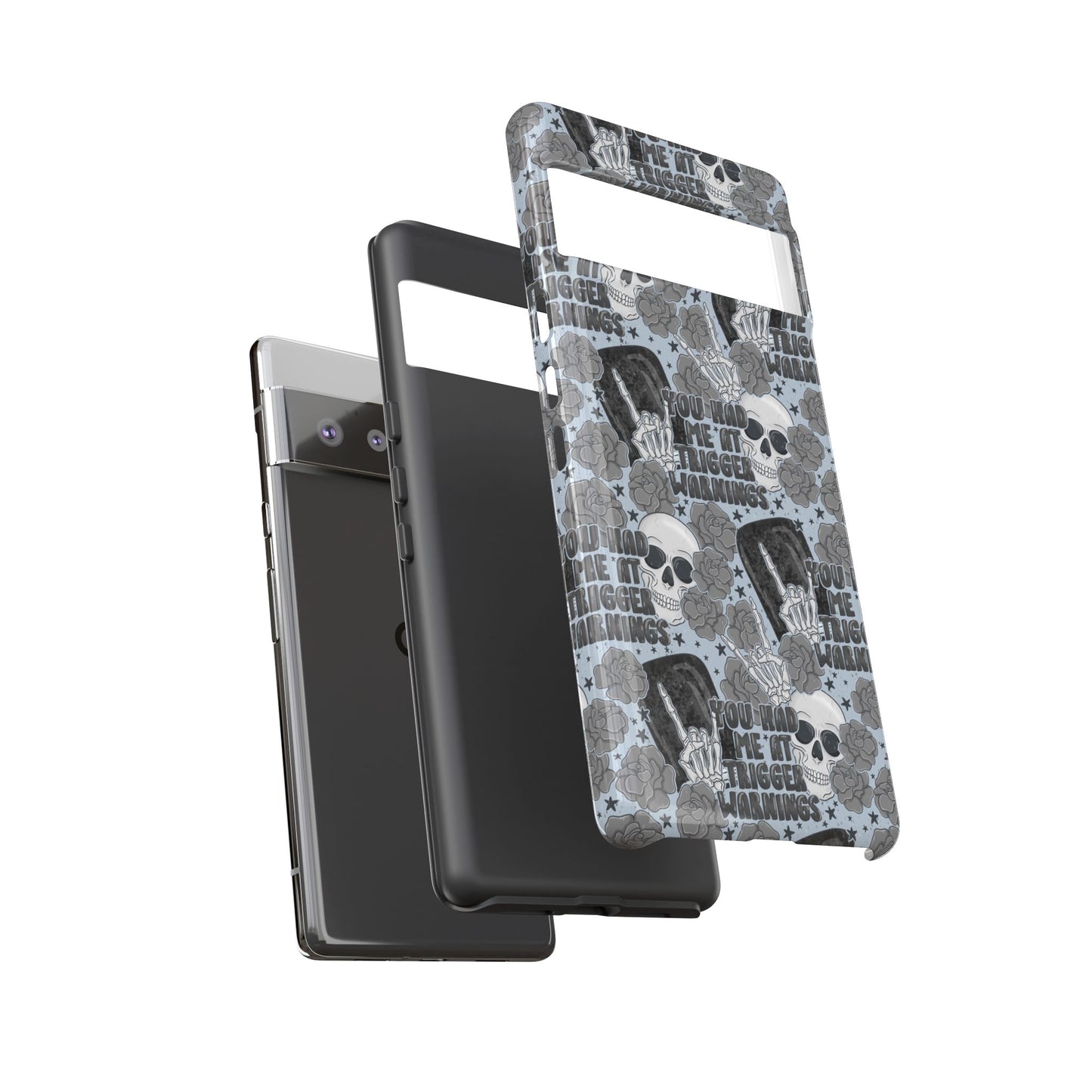Trigger Warning Tough Phone Case | Shockproof | Samsung Case | Google Case | Bookish