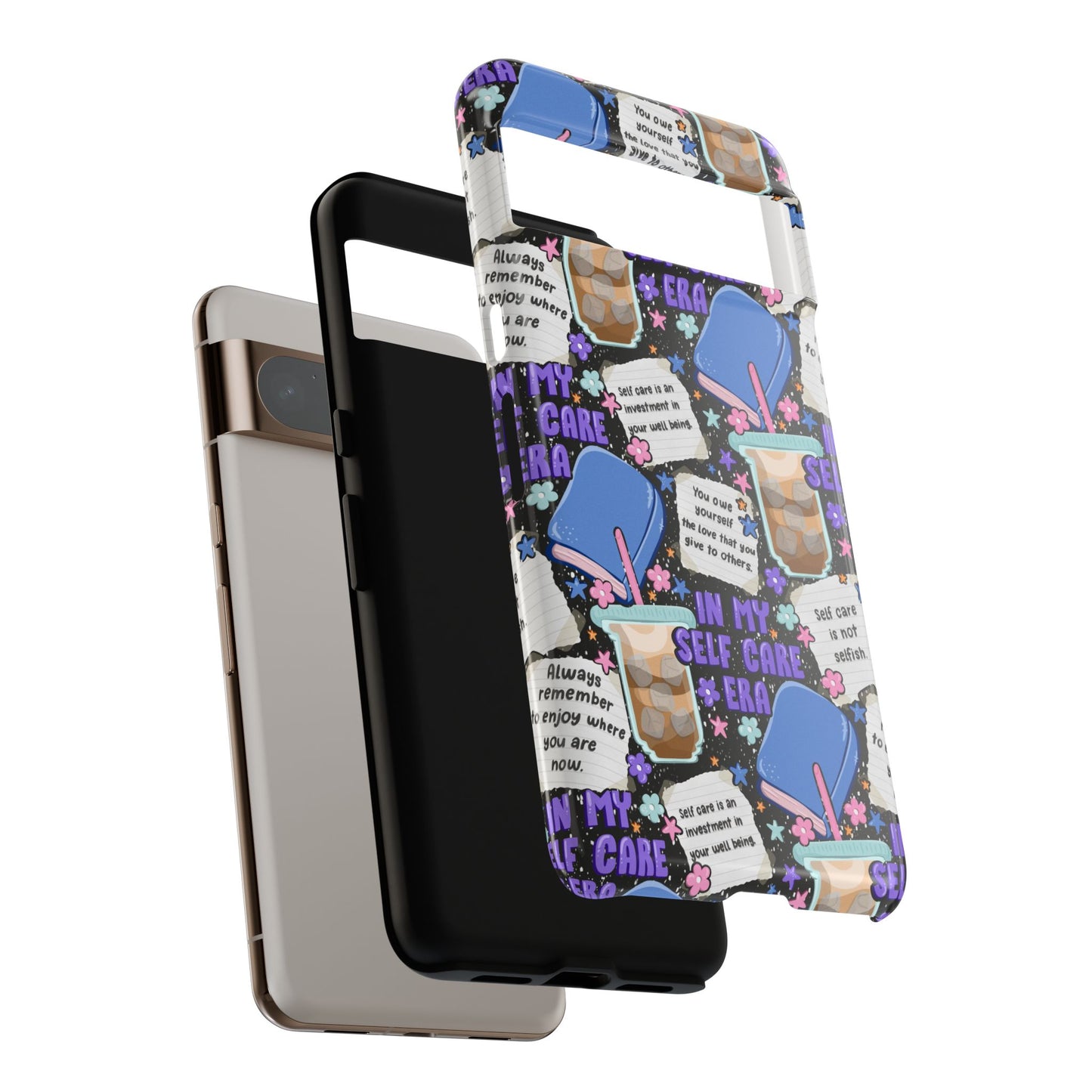 Self Care Tough Phone Case | Shockproof | Samsung Case | Google Case | Bookish