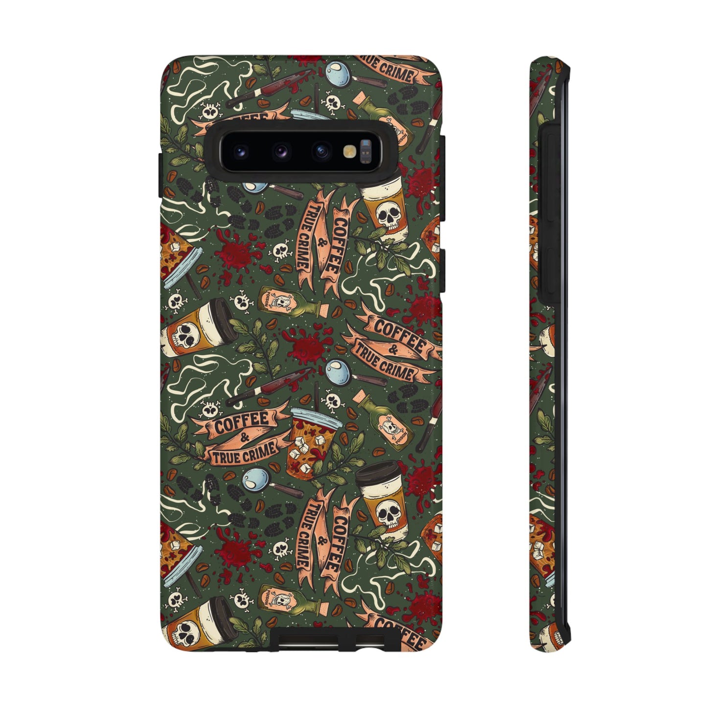 Coffee & True Crime Tough Phone Case | Shockproof | Samsung Case | Google Case | Bookish