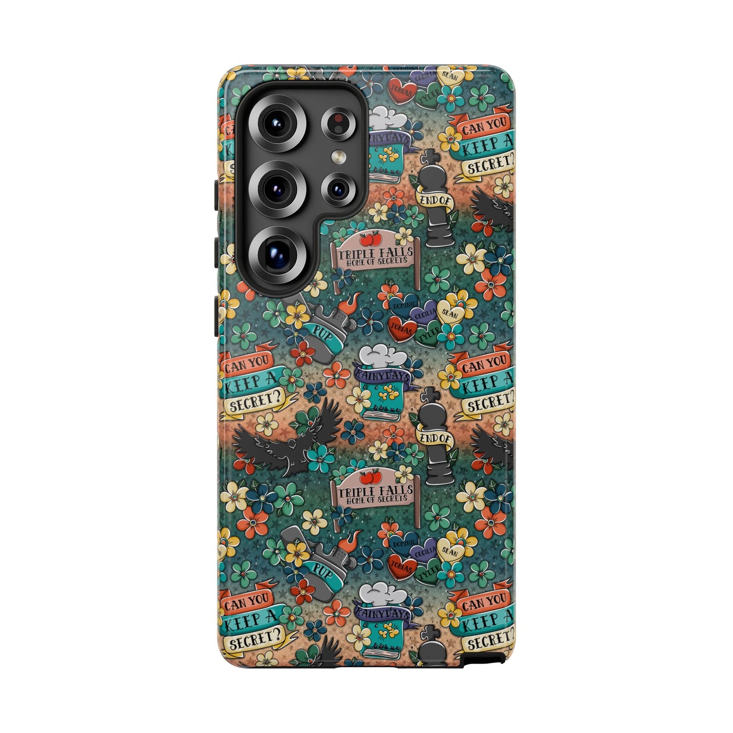 Triple Falls Tough Phone Case | Shockproof | Samsung Case | Google Case | Bookish