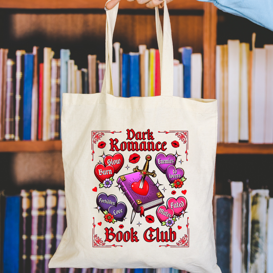 Dark Romance Book Club Canvas Tote Bag