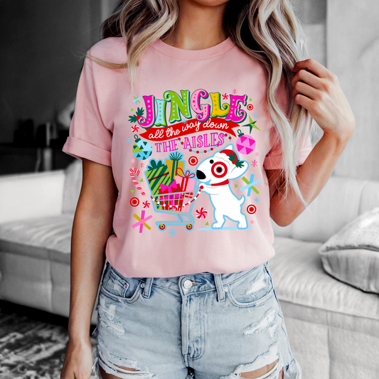 Jingle All The Way Down The Aisles Bella+Canvas T-Shirt