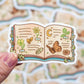 Nature Book Sticker