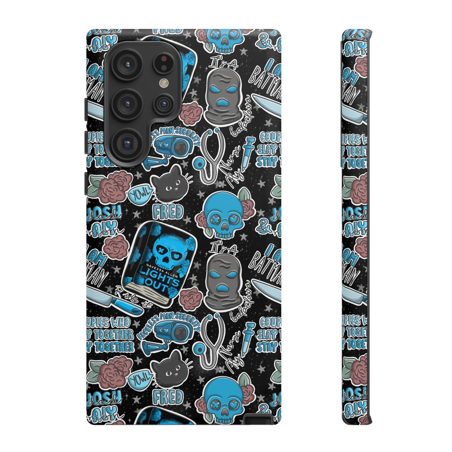 Lights Out Tough Phone Case | Shockproof | Samsung Case | Google Case | Bookish