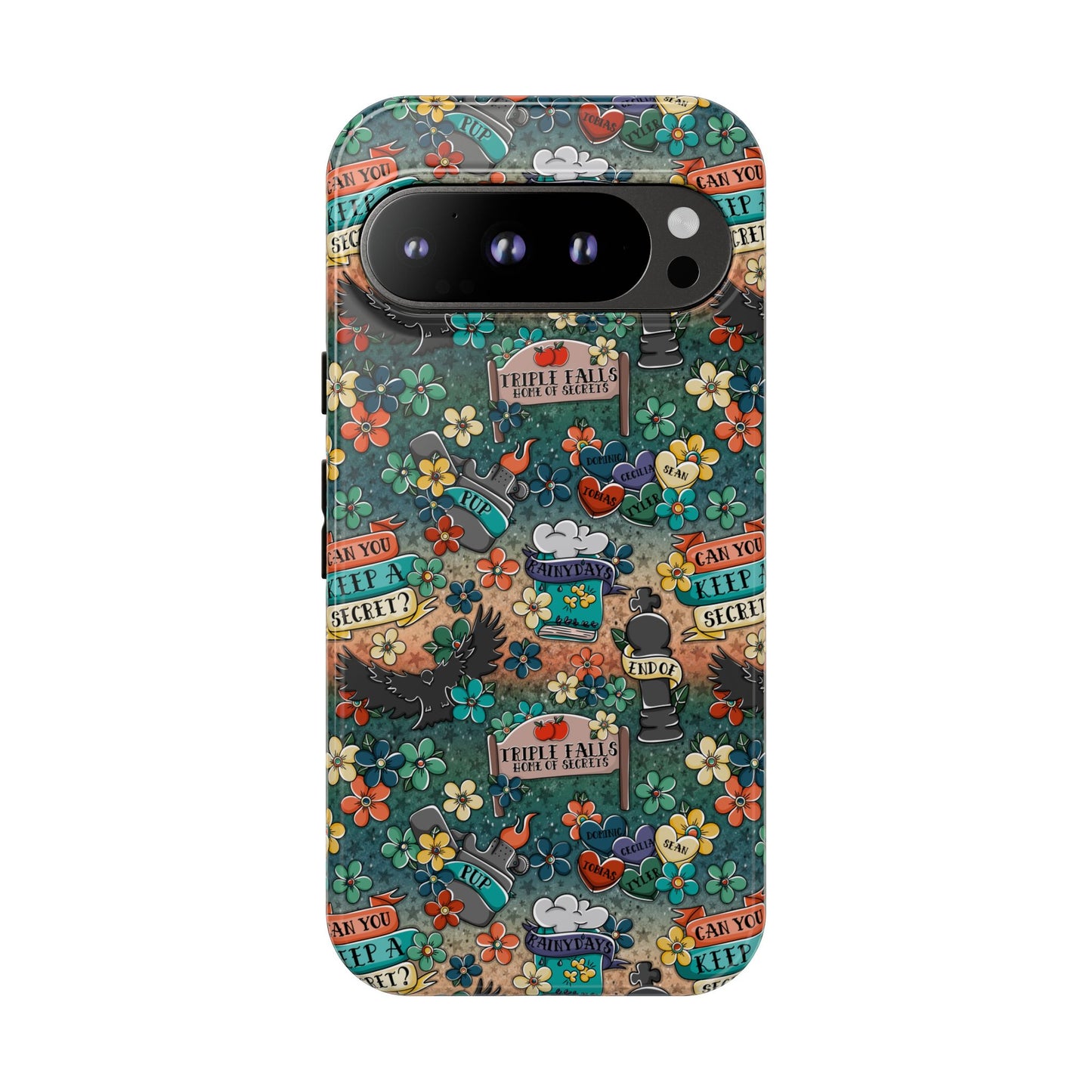 Triple Falls Tough Phone Case | Shockproof | Samsung Case | Google Case | Bookish