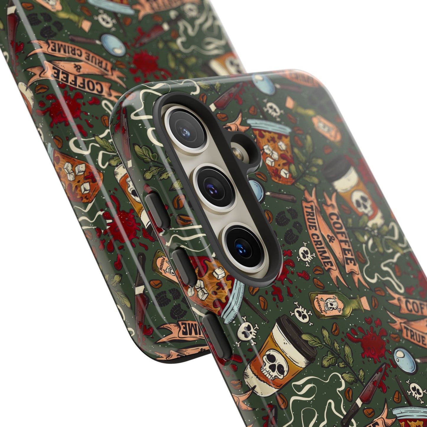 Coffee & True Crime Tough Phone Case | Shockproof | Samsung Case | Google Case | Bookish