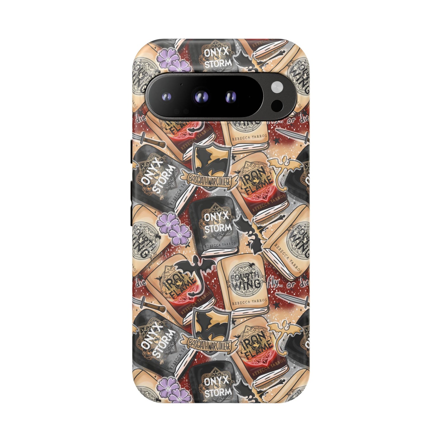 Fourth Wing Tough Phone Case | Shockproof | Samsung Case | Google Case | Bookish