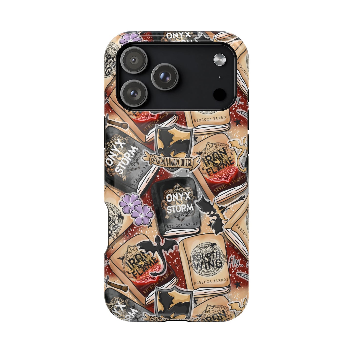 Fourth Wing Series MagSafe Tough Phone Case | Shockproof | iPhone Case | Bookish Phone Case |