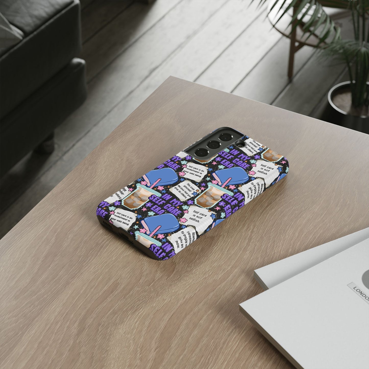 Self Care Tough Phone Case | Shockproof | Samsung Case | Google Case | Bookish