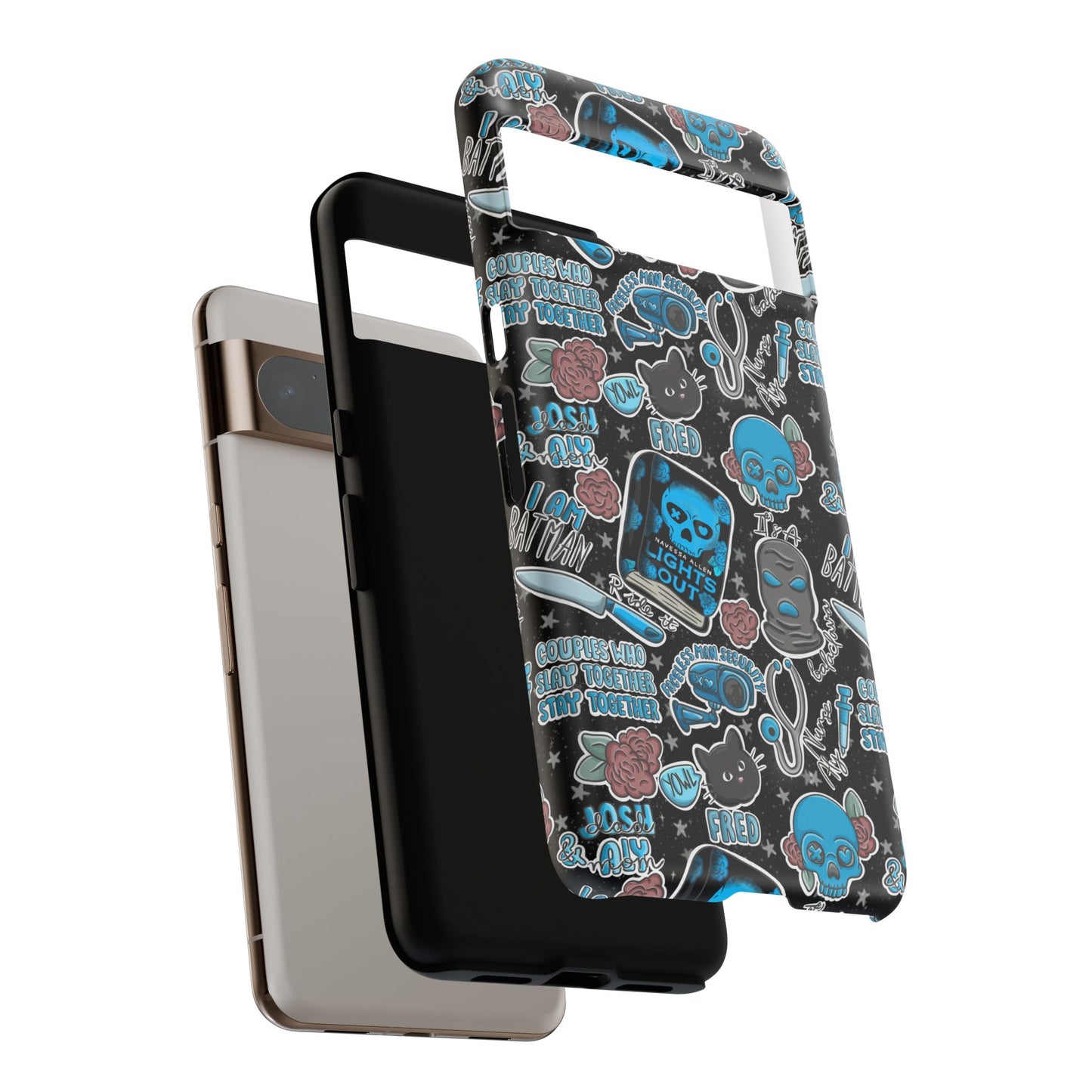 Lights Out Tough Phone Case | Shockproof | Samsung Case | Google Case | Bookish