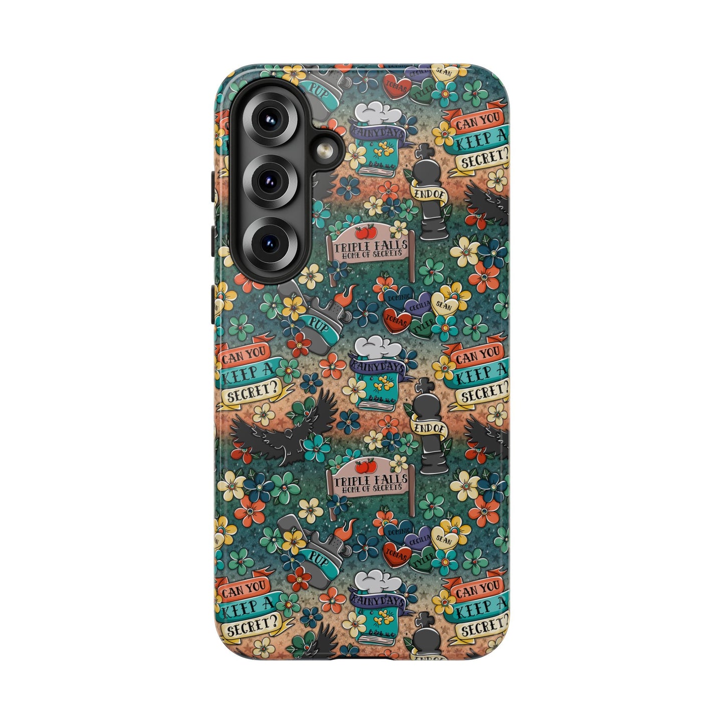 Triple Falls Tough Phone Case | Shockproof | Samsung Case | Google Case | Bookish