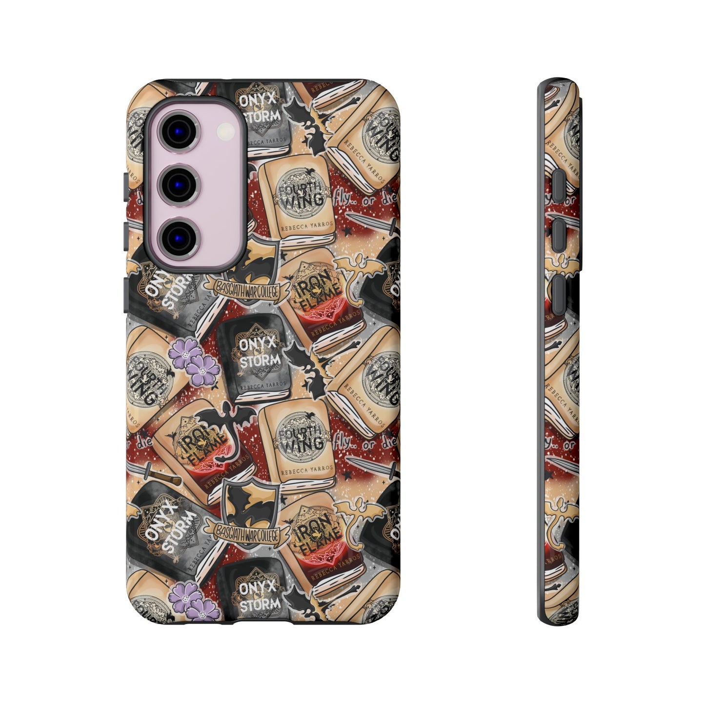 Fourth Wing Tough Phone Case | Shockproof | Samsung Case | Google Case | Bookish