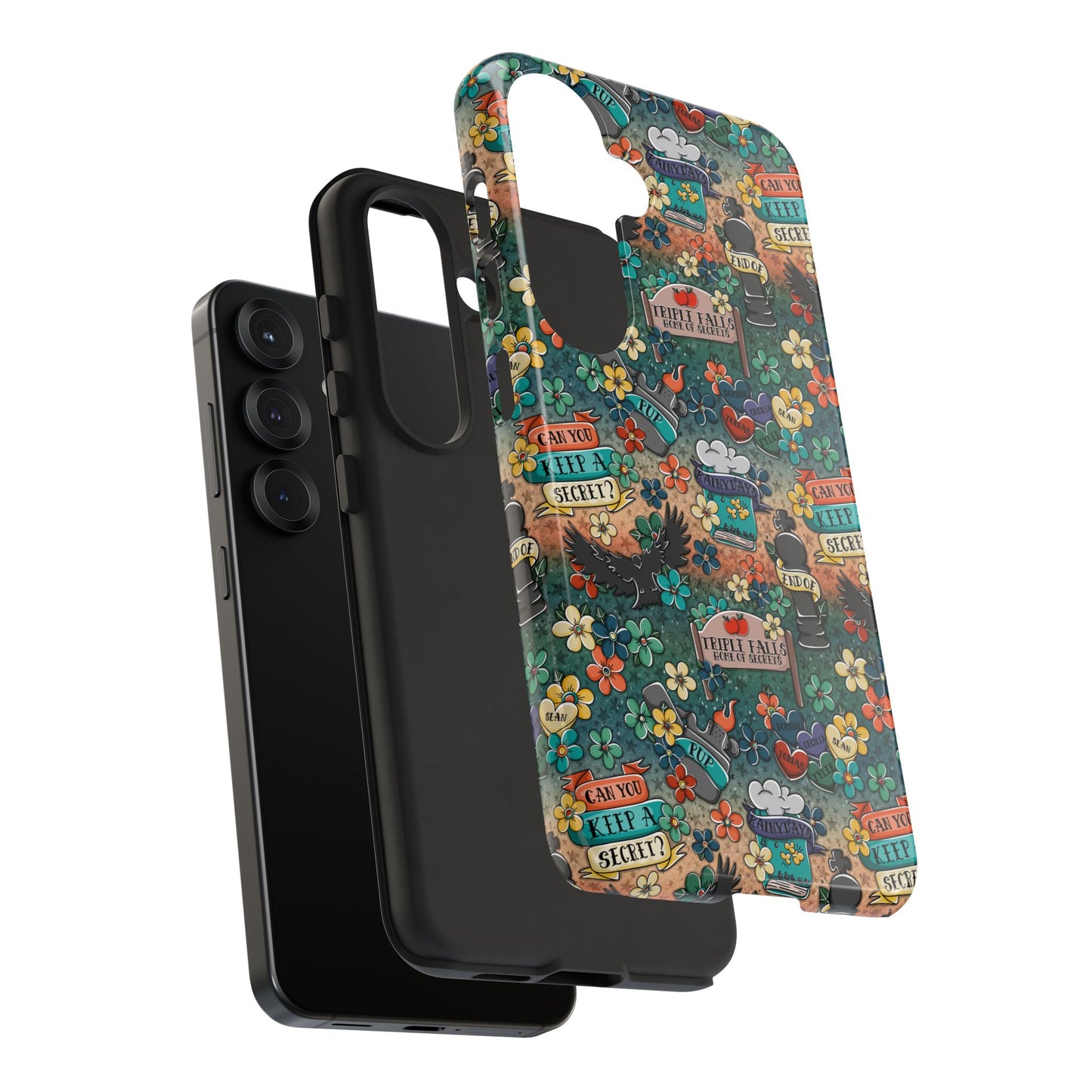 Triple Falls Tough Phone Case | Shockproof | Samsung Case | Google Case | Bookish