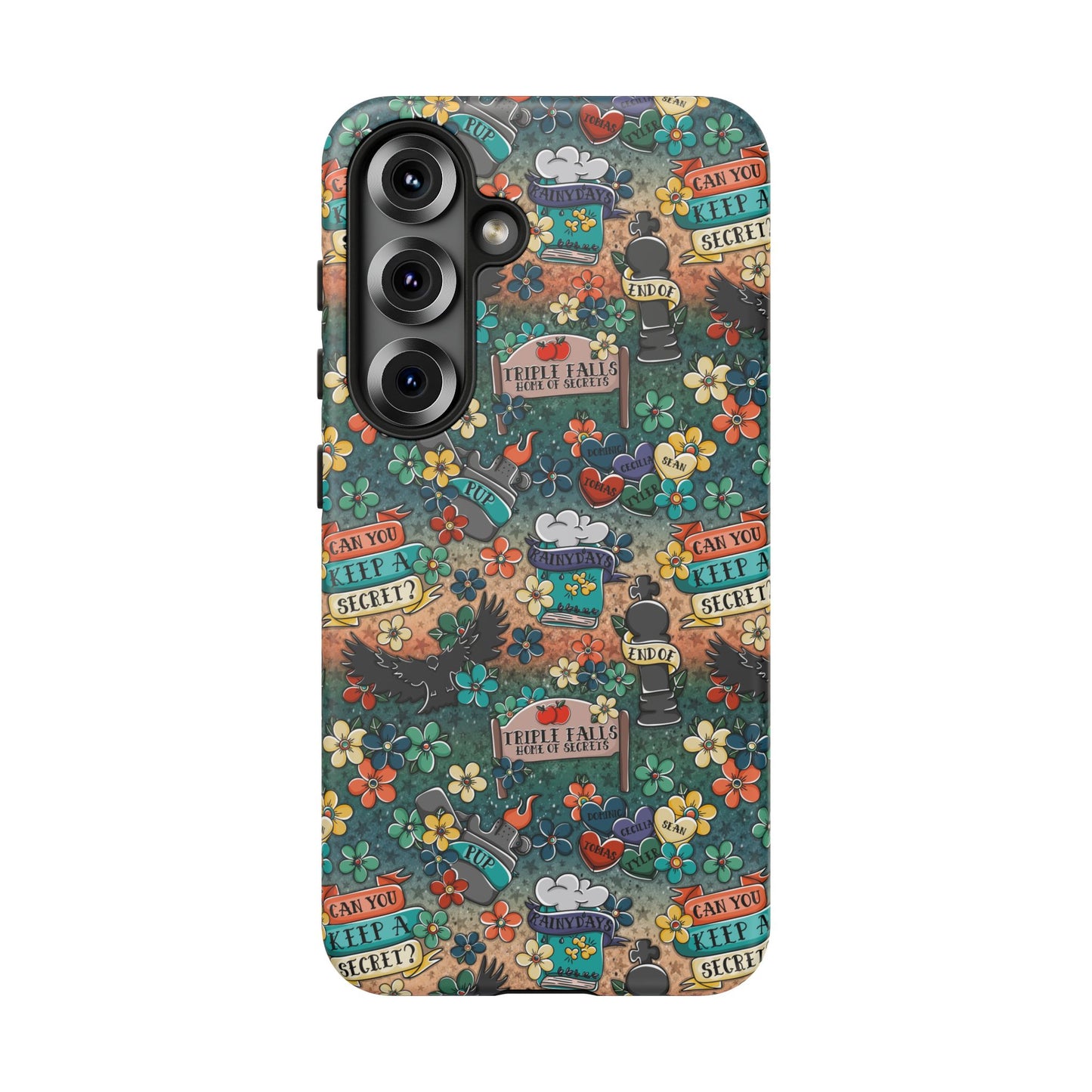 Triple Falls Tough Phone Case | Shockproof | Samsung Case | Google Case | Bookish