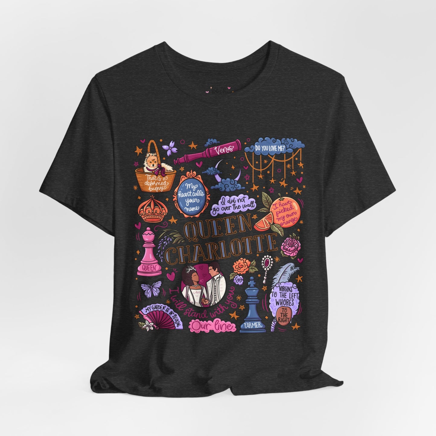 Queen Charlotte T-Shirt | Graphic Tee | Bookish Merch |
