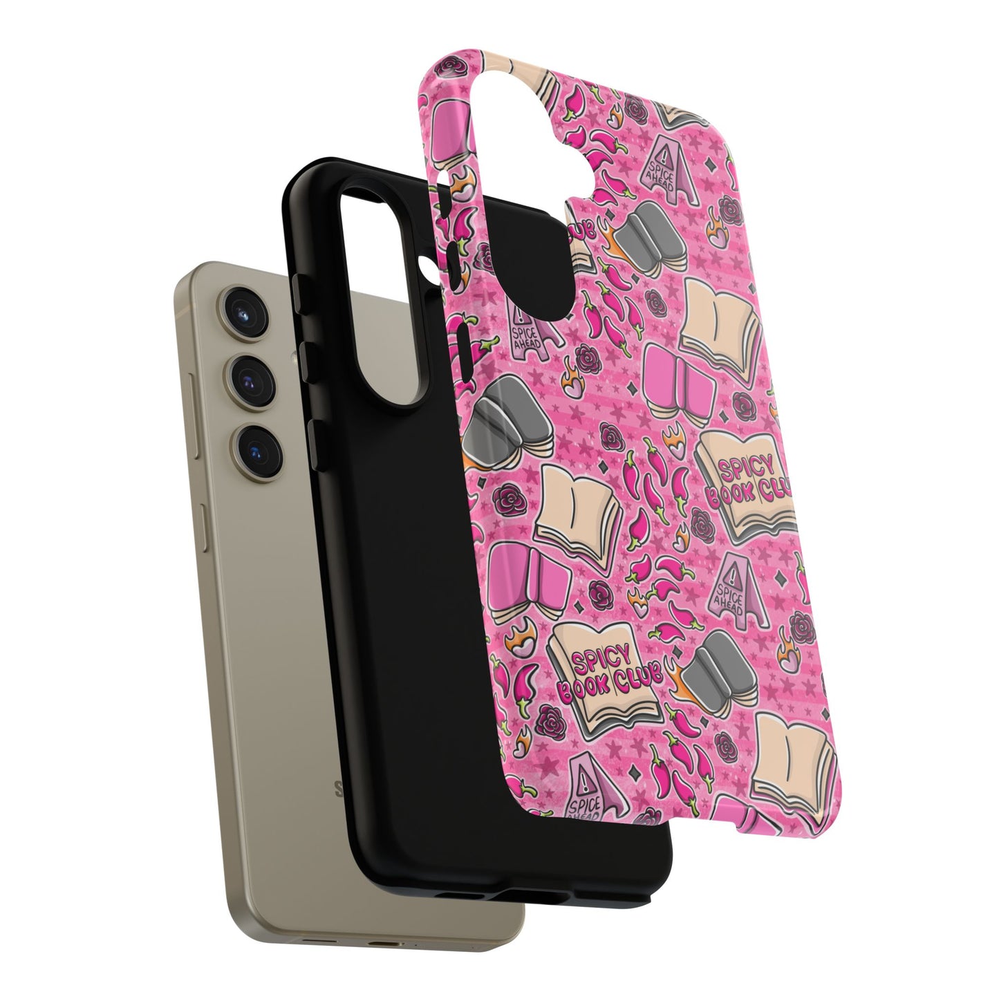 Spicy Book Club Tough Phone Case | Shockproof | Samsung Case | Google Case | Bookish