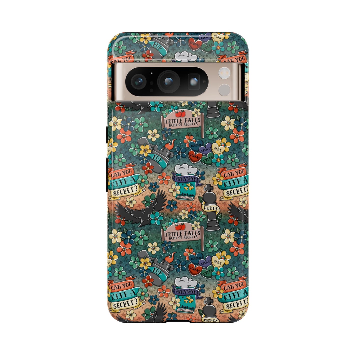 Triple Falls Tough Phone Case | Shockproof | Samsung Case | Google Case | Bookish