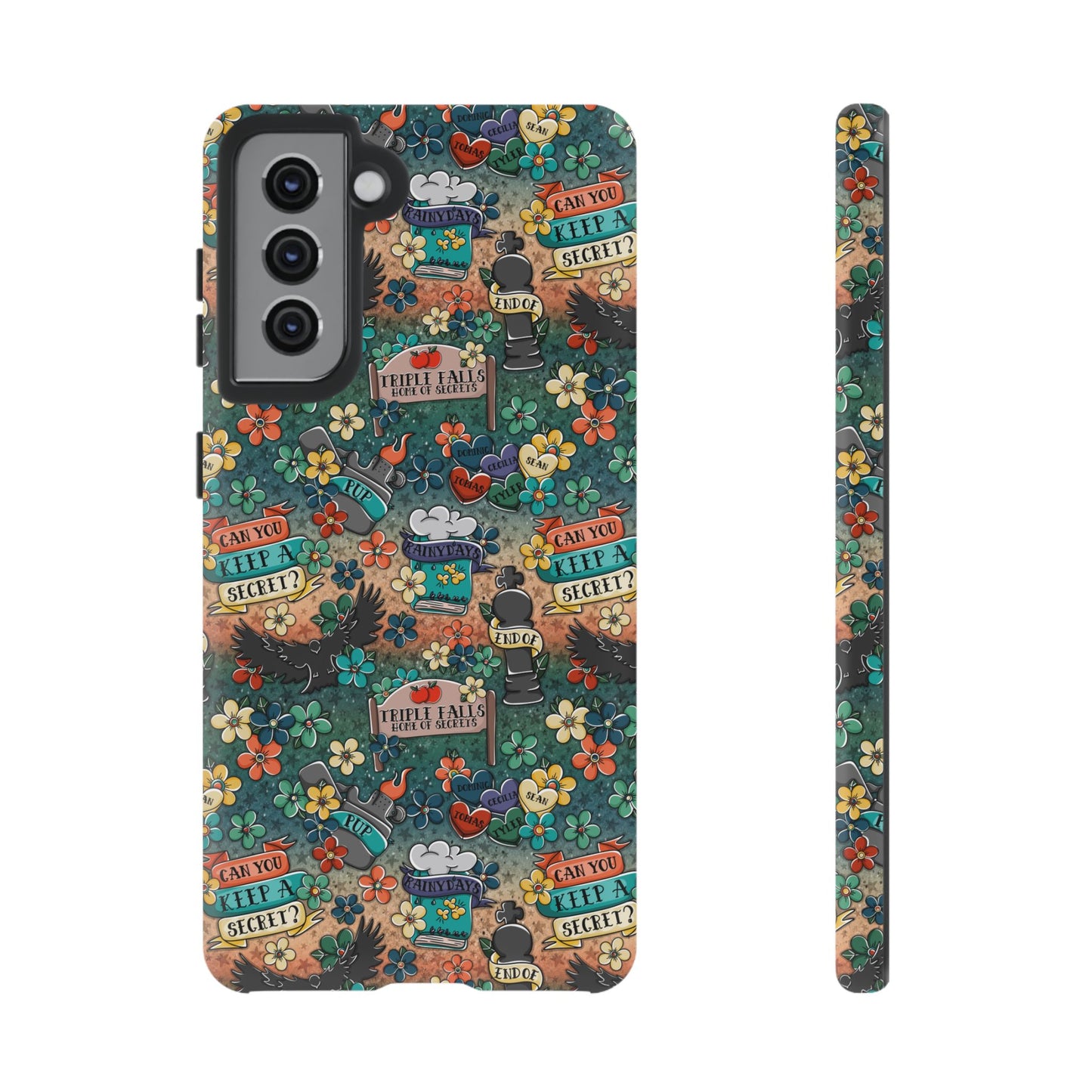 Triple Falls Tough Phone Case | Shockproof | Samsung Case | Google Case | Bookish
