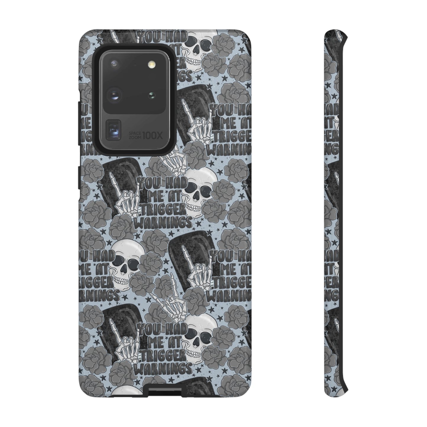 Trigger Warning Tough Phone Case | Shockproof | Samsung Case | Google Case | Bookish